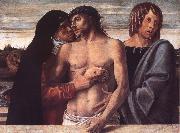 Dead Christ Supported by the Madonna and St John Giovanni Bellini
